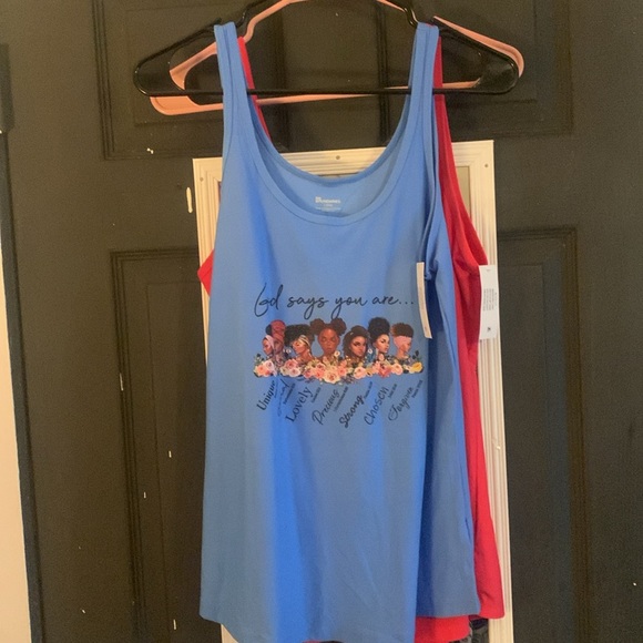 XL Sleeveless, God says you are UNIQUE CHOSEN with scripture etc.. pic of flower - Picture 4 of 4